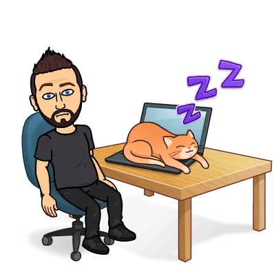 cartoon version of me at a computer